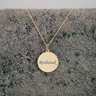 گردنبند طلا 18 عیار زنانه با زنجیر حلقه‌ای (فلامینگو) نیکان گلد مدل روشنک — تصویر 3 از 3