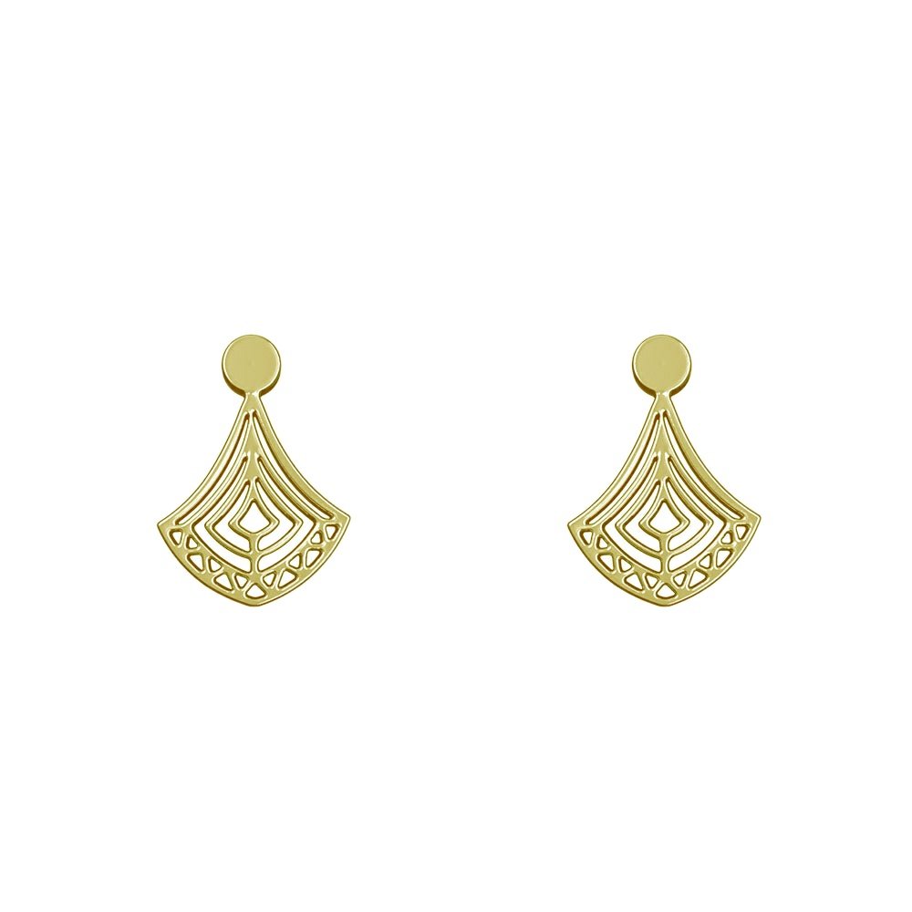 گوشواره میخی طلا 18 عیار زنانه نیکان گلد مدل NK 5689 — تصویر 1 از 4