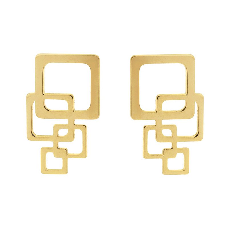 گوشواره طلا 18 عیار زنانه مدل E7840 — تصویر 1 از 2