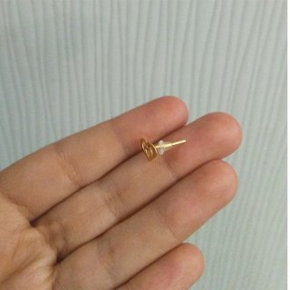 نیم ست طلا 18 عیار زنانه مدل NI7002 — تصویر 3 از 3