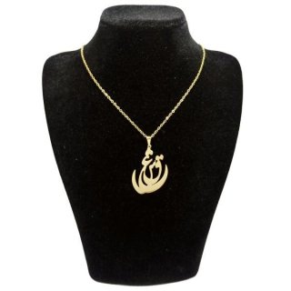 گردنبند طلا 18 عیار زنانه طرح عشق کد UN0057 — تصویر 2 از 2