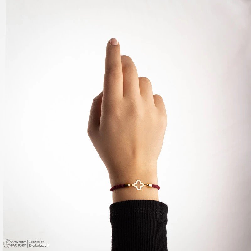 دستبند بند و طلا 18 عیار زنانه نیکان گلد مدل M15 — تصویر 2 از 4