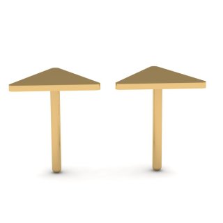 گوشواره طلا 18 عیار زنانه مدل مثلث — تصویر 3 از 3