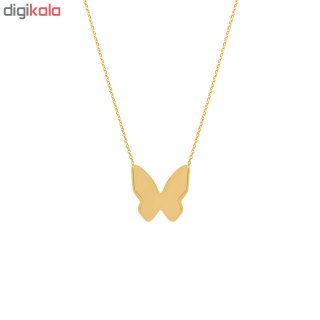 گردنبند طلا 18 عیار زنانه زرلوکس طرح پروانه کد Zr6 — تصویر 3 از 3