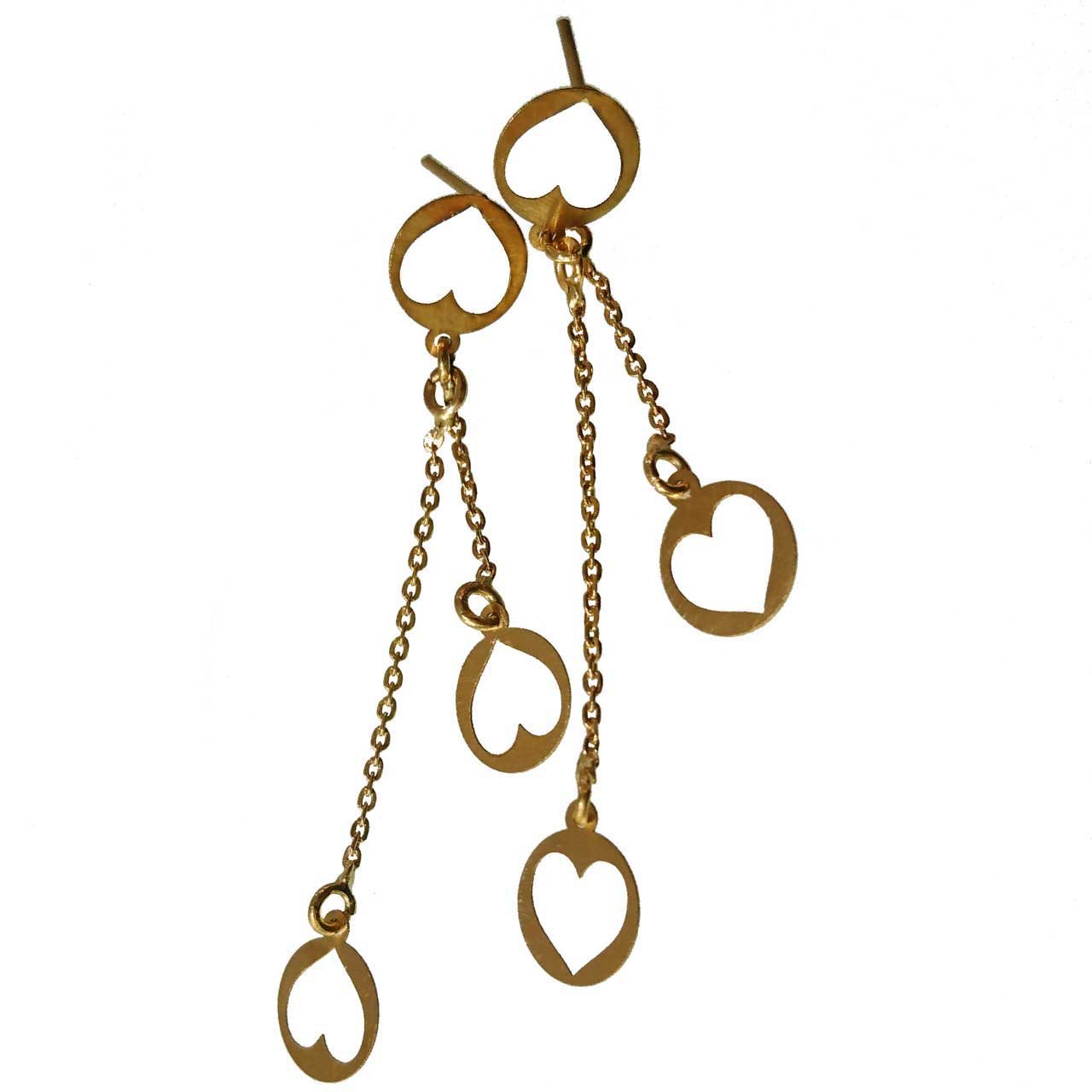 گوشواره طلا 18 عیار کانیار گالری مدل GA120 — تصویر 1 از 3