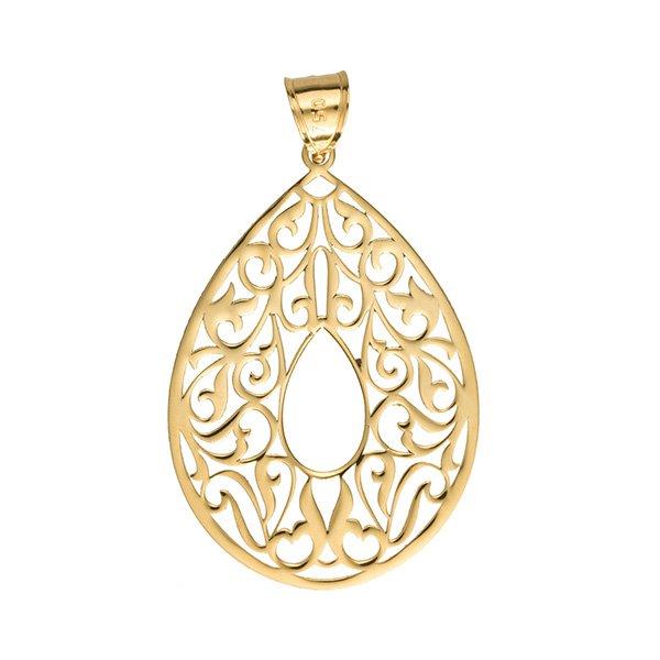 آویز گردنبند طلا 18 عیار زنانه کد DG018 — تصویر 1 از 2
