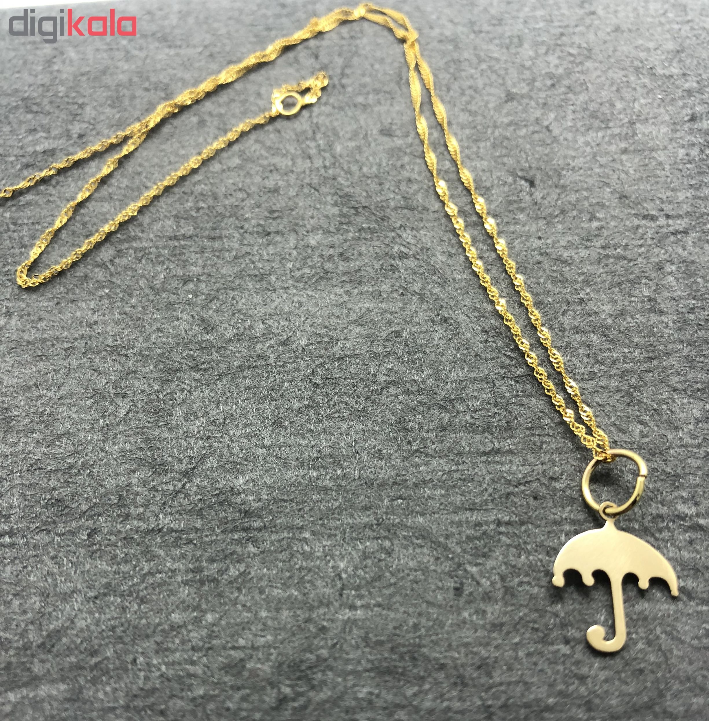 گردنبند طلا 18 عیار گیرا گالری مدل G139 — تصویر 3 از 5