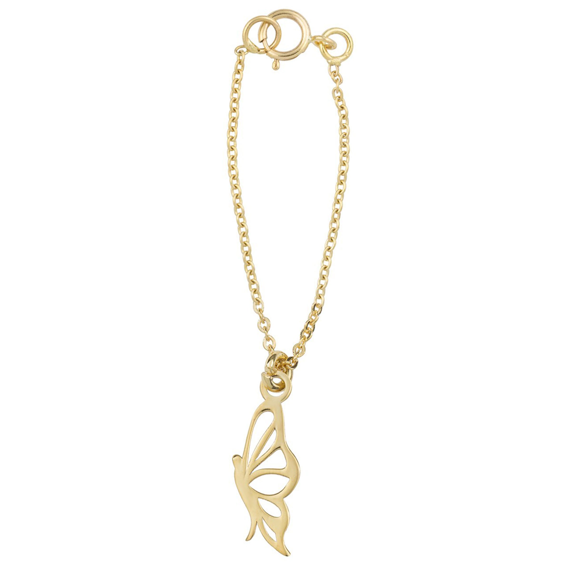 آویز ساعت طلا 18 عیار زنانه طرح پروانه کد SG437 — تصویر 1 از 2