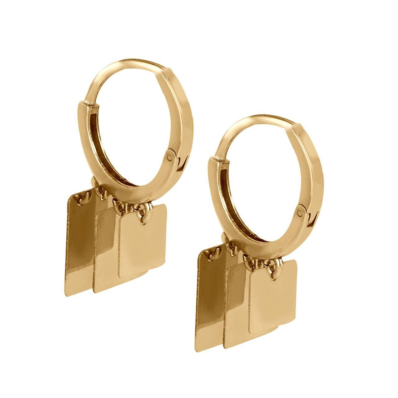 گوشواره طلا 18 عیار گالری مرجان کد 0883 — تصویر 1 از 4