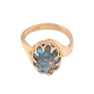 انگشتر طلا 18 عیار زنانه کد G671 — تصویر 5 از 5