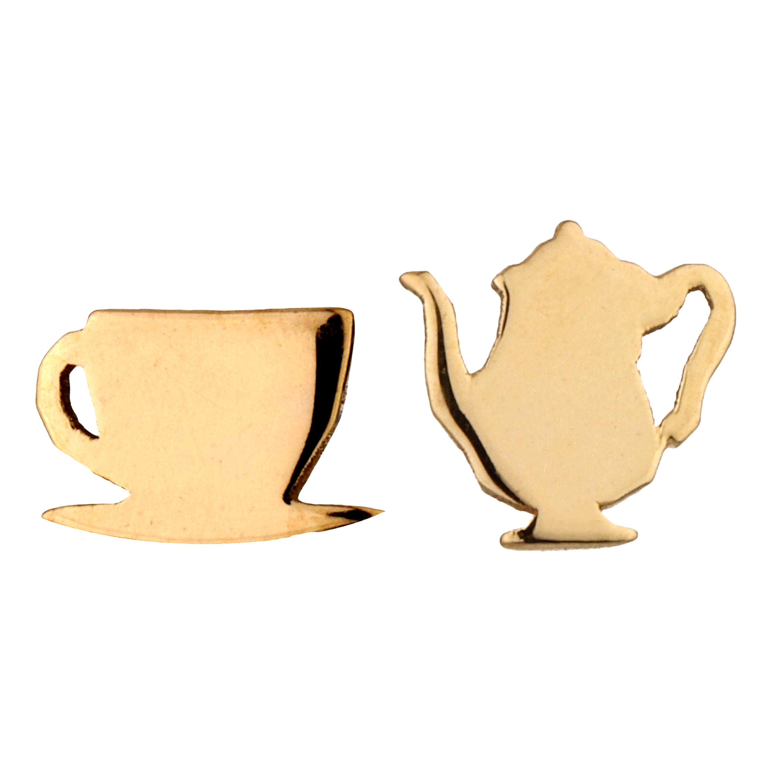 گوشواره میخی طلا 18 عیار زنانه نیکان گلد مدل CX 533 — تصویر 1 از 3