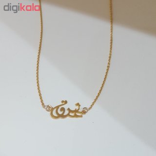 گردنبند طلا 18 عیار زنانه کد ad32 — تصویر 5 از 5