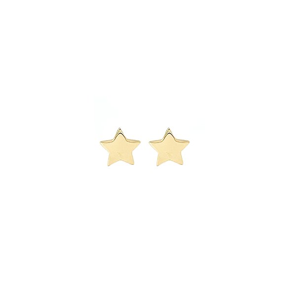 گوشواره طلا 18 عیار زنانه مدل ستاره کد Es1107 — تصویر 1 از 4