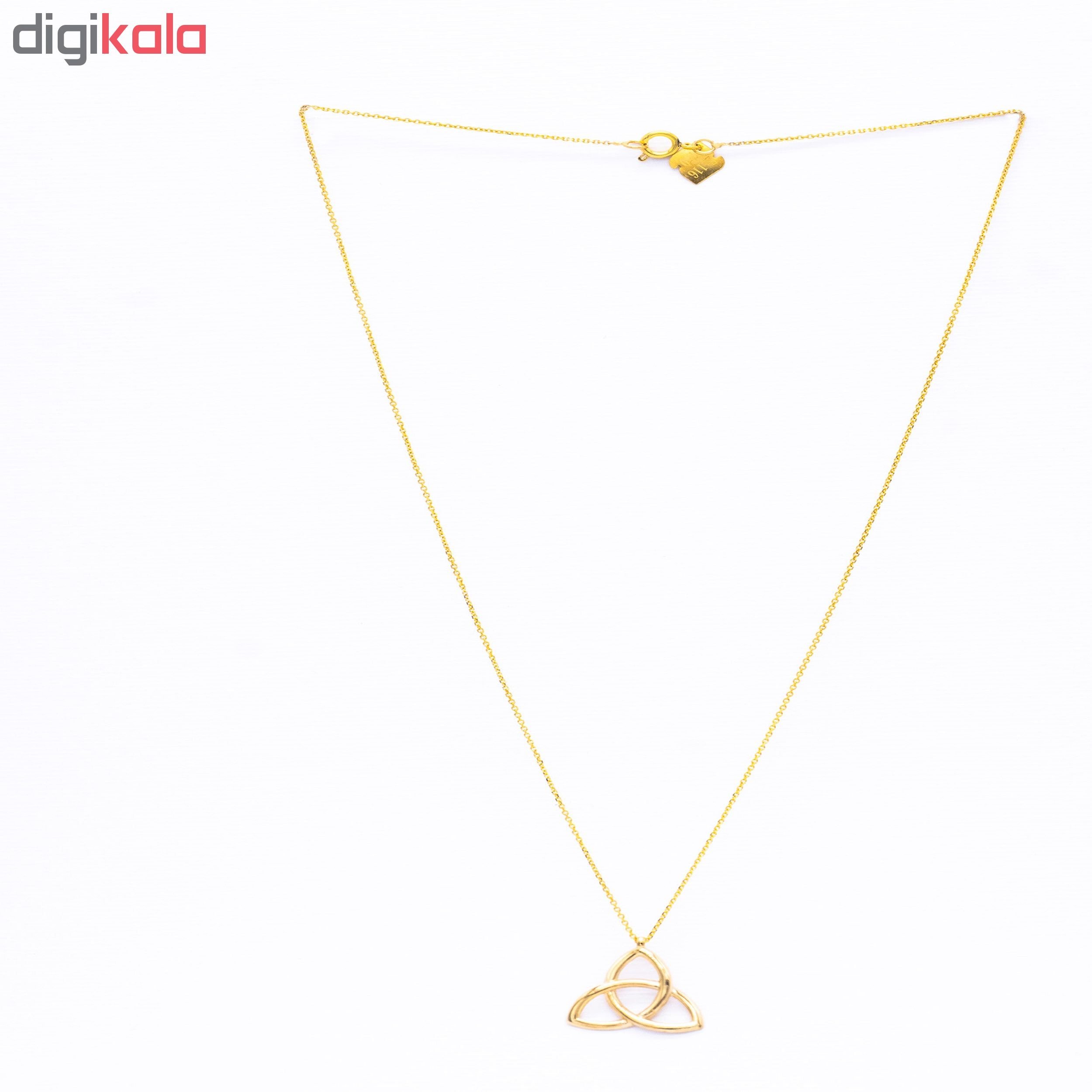 گردنبند طلا 18 عیار زنانه کد G448 — تصویر 4 از 5