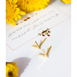 گوشواره طلا 18 عیار زنانه مدل D0085 — تصویر 2 از 2