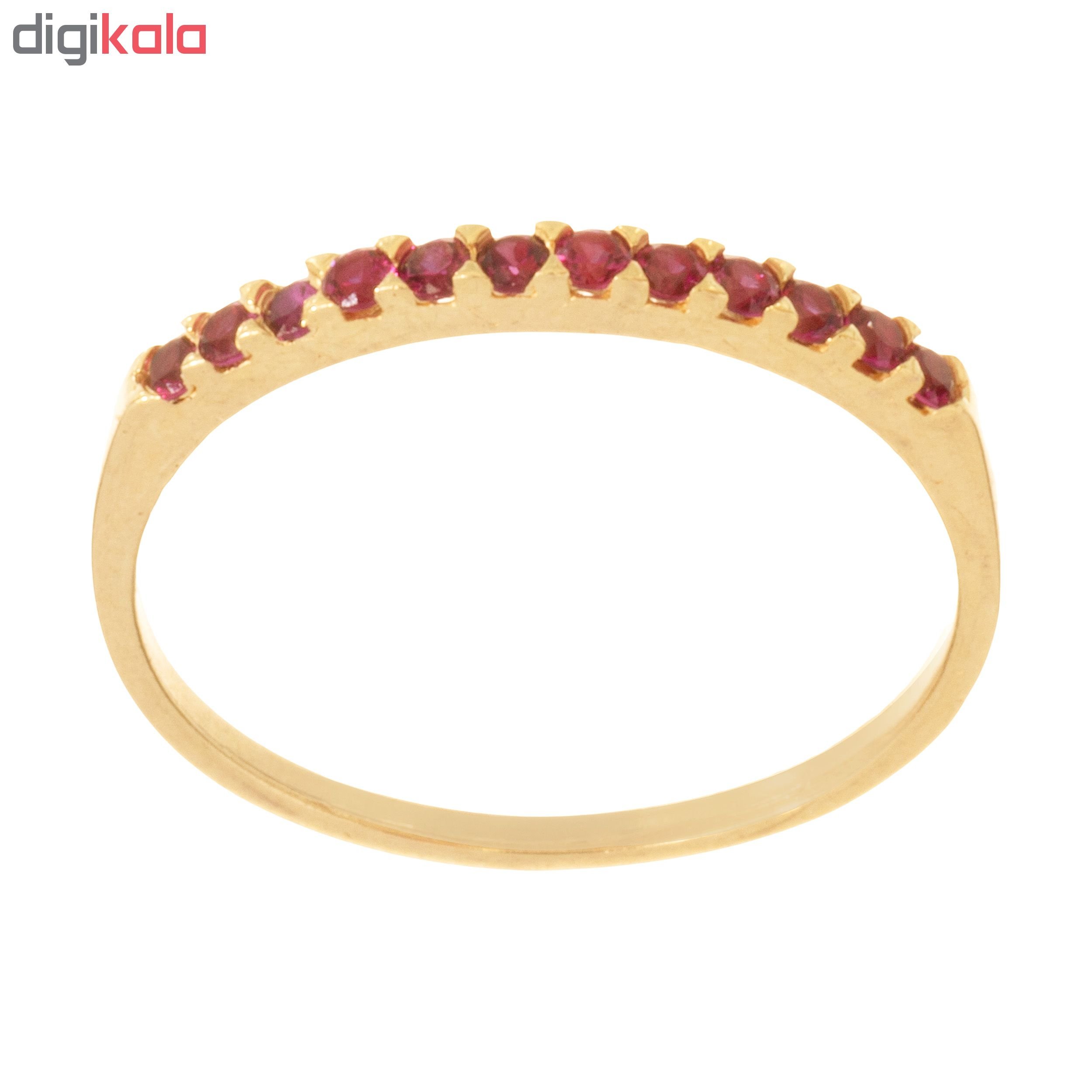 انگشتر طلا 18 عیار زنانه کد G909 — تصویر 2 از 6
