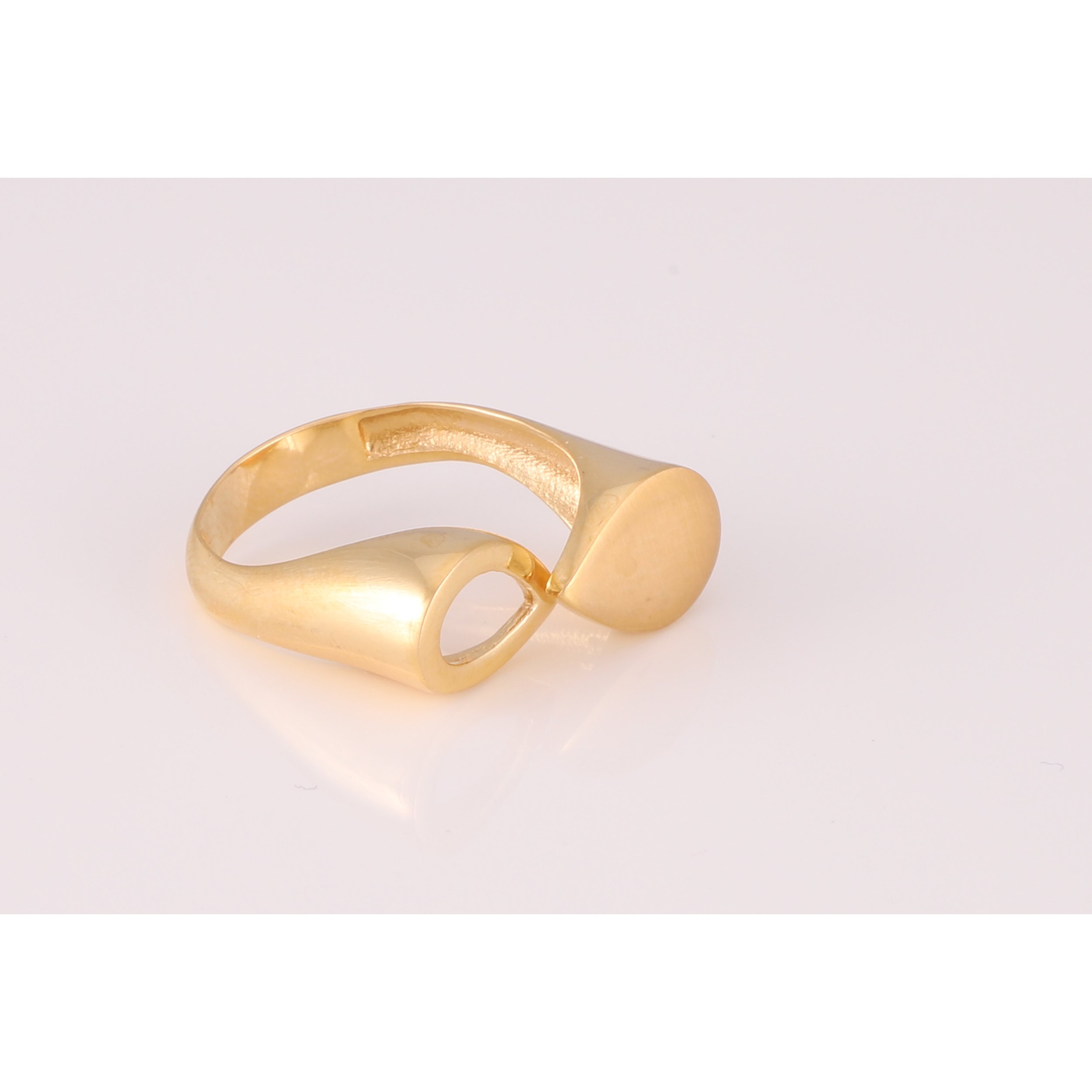 انگشتر طلا 18 عیار زنانه کد G957 — تصویر 3 از 4