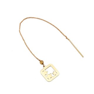 گوشواره طلا 18 عیار کد N127 — تصویر 2 از 2