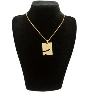 گردنبند طلا 18 عیار زنانه طرح ب کد UN0047 — تصویر 2 از 2