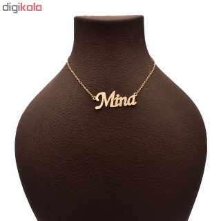 گردنبند طلا 18 عیار زنانه طرح اسم مینا کد 205M40 — تصویر 3 از 3