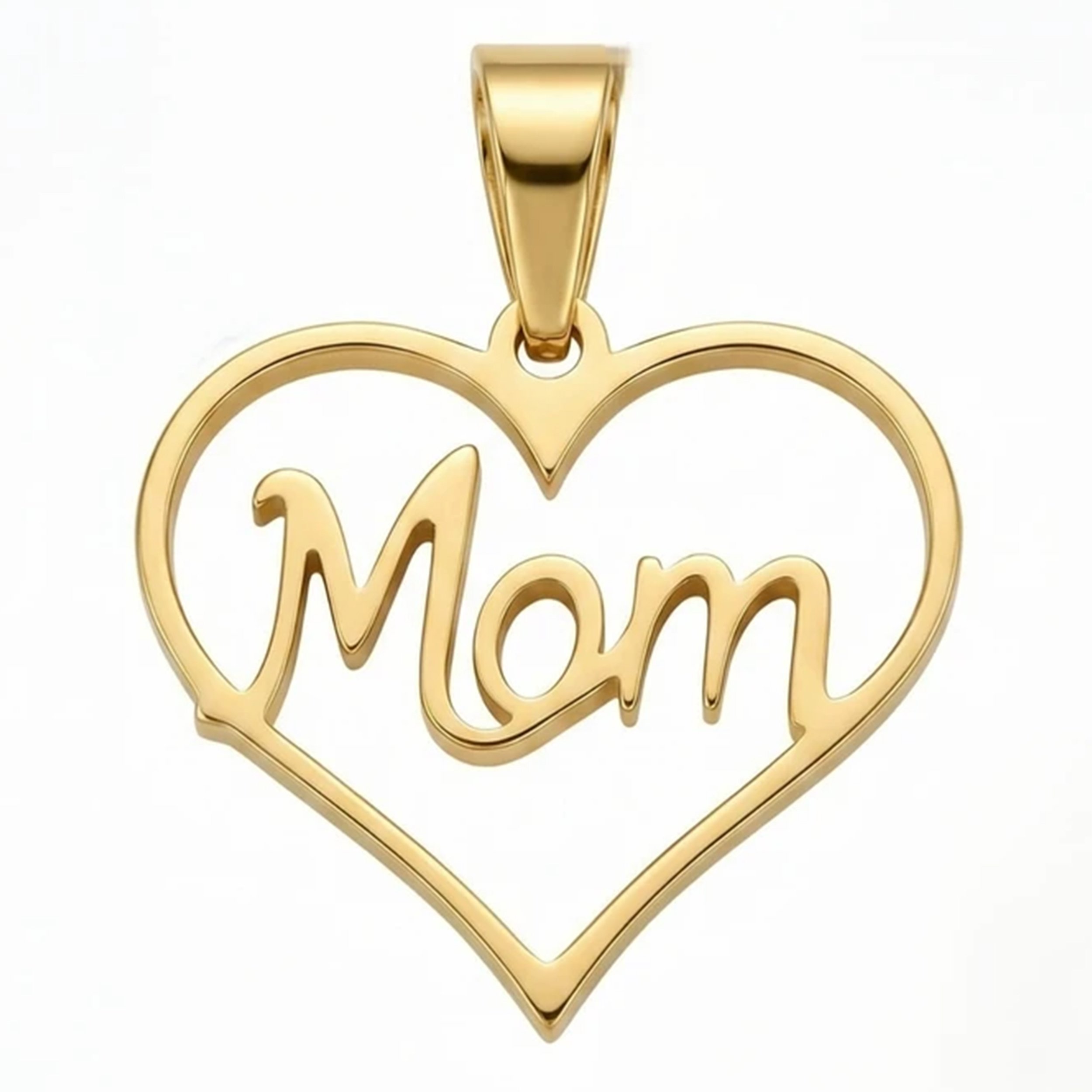 آویز گردنبند طلا 18 عیار زنانه نیکان گلد طرح Mom — تصویر 1 از 2