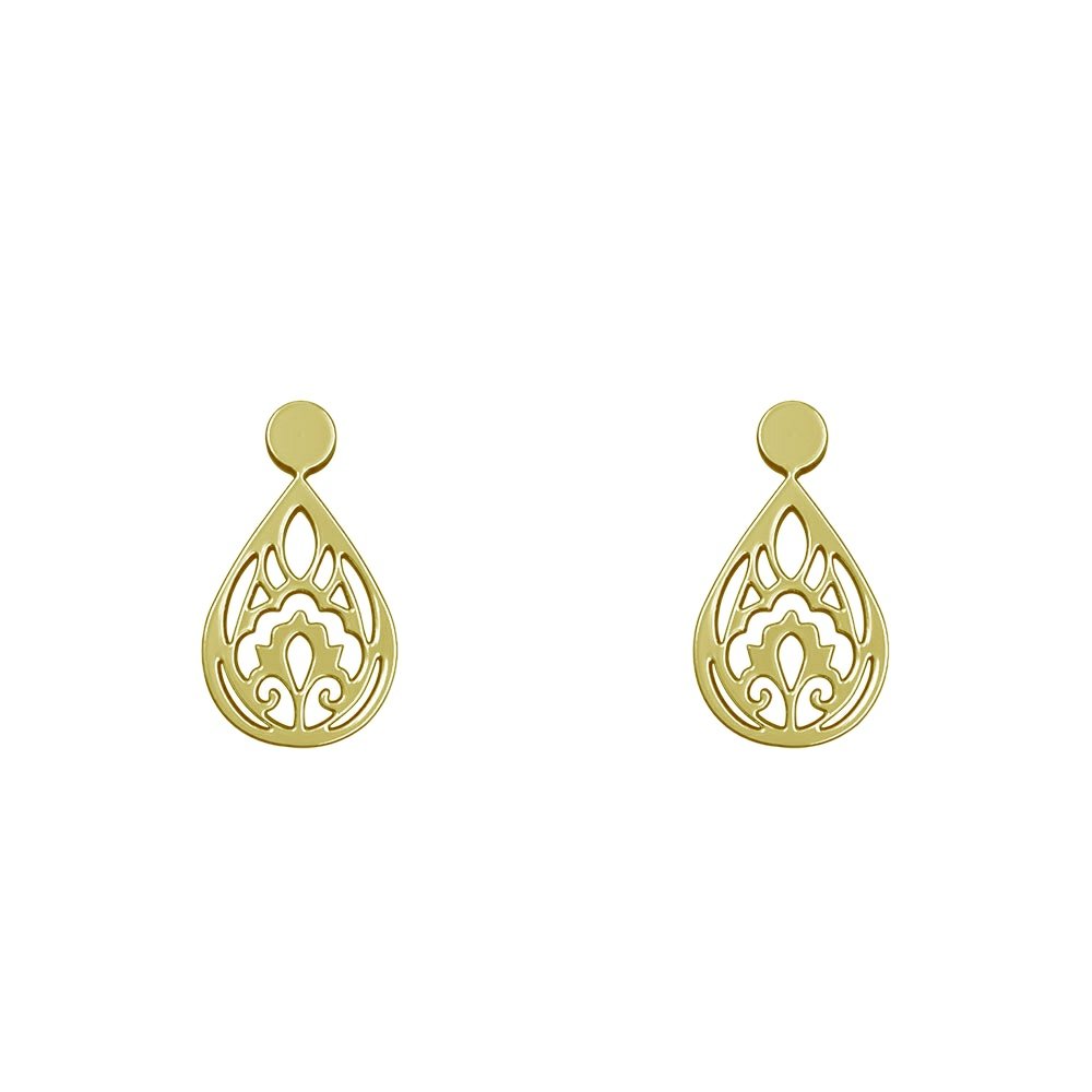 گوشواره میخی طلا 18 عیار زنانه نیکان گلد مدل NK 5689 — تصویر 1 از 4