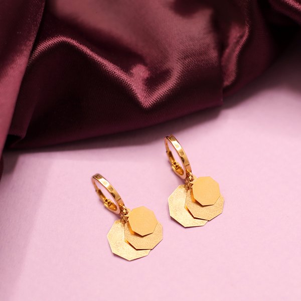 گوشواره طلا 18 عیار زنانه گالری مرجان مدل 1029 — تصویر 2 از 3