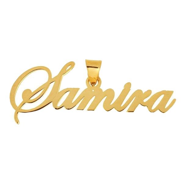 آویز گردنبند طلا 18 عیار زنانه قیراط طرح سمیرا کد GH2297 — تصویر 2 از 3
