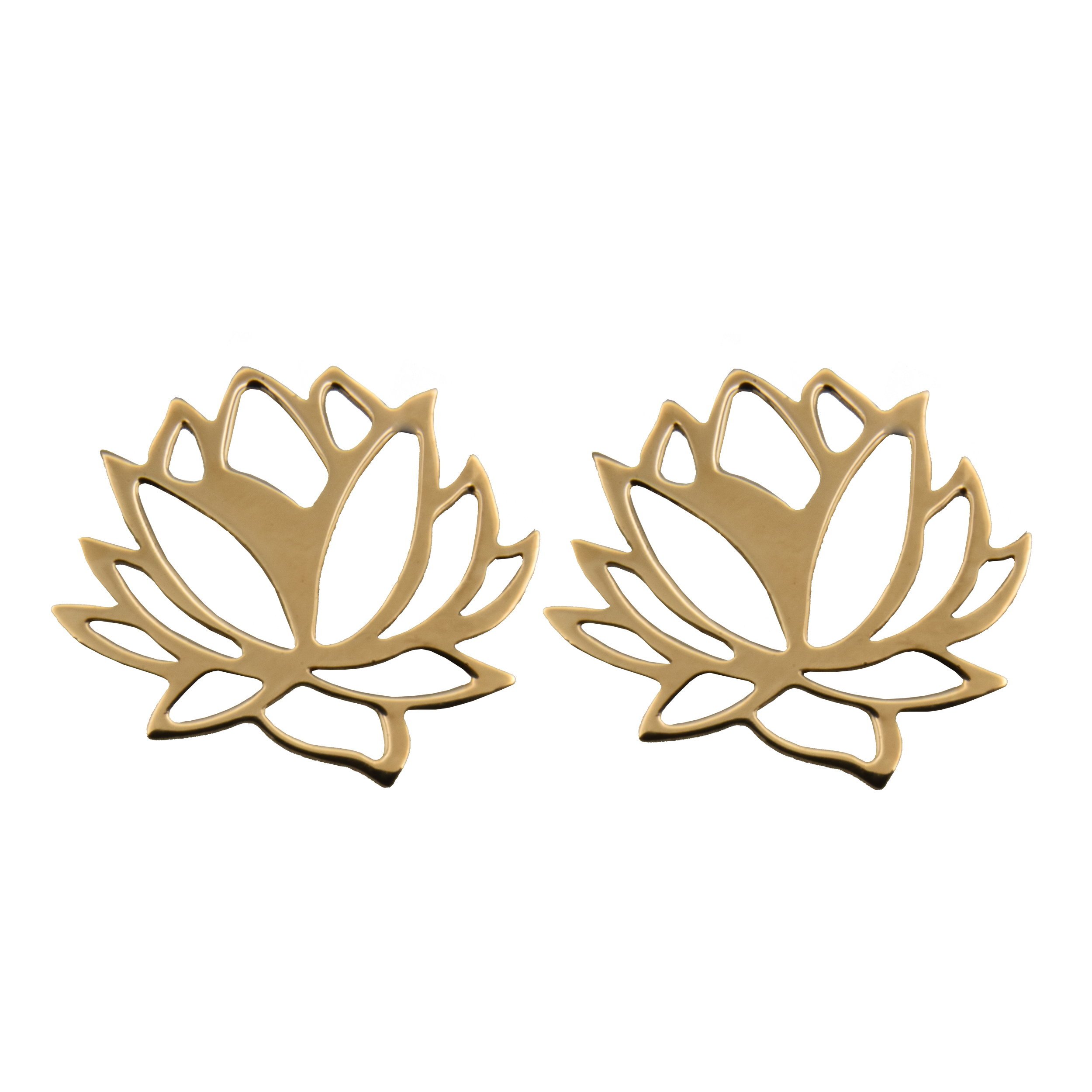 گوشواره طلا 18 عیار زنانه آرشا گالری طرح گل کد 454A2586 — تصویر 1 از 4