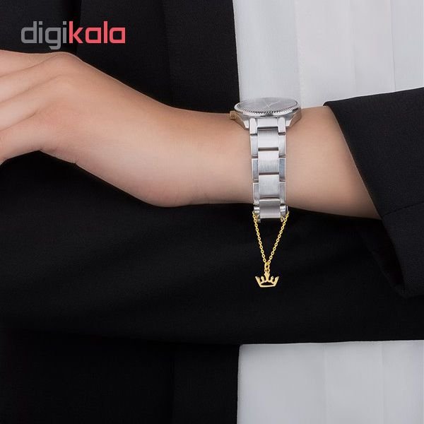 آویز ساعت طلا 18 عیار نیکان زر مدل GA101 — تصویر 2 از 4
