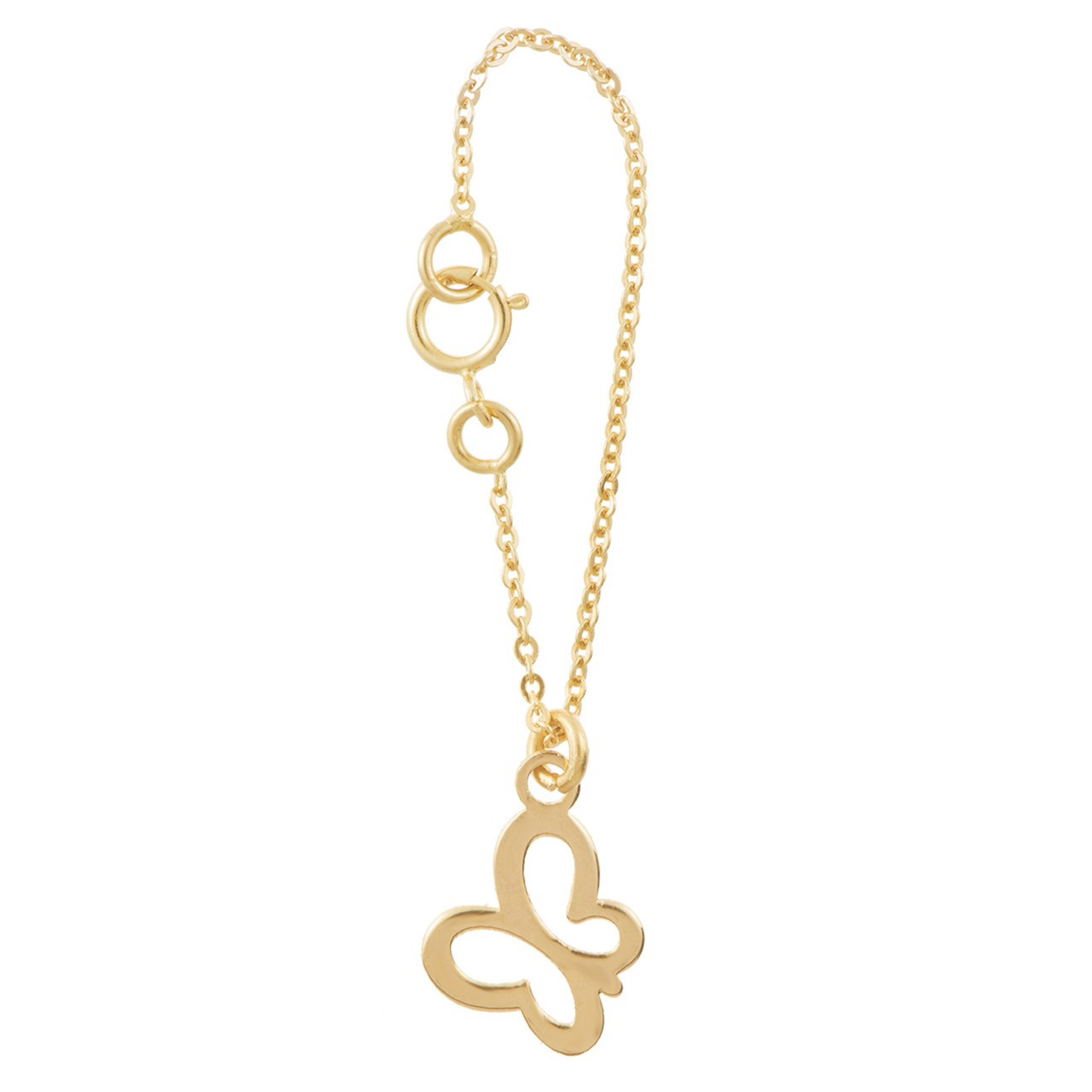 آویز ساعت طلا 18 عیار زنانه طرح پروانه کد SG401 — تصویر 1 از 2