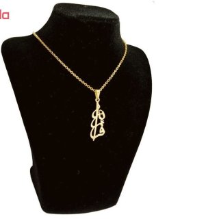 گردنبند طلا 18 عیار زنانه طرح اسم فرزانه کد UN0032 — تصویر 3 از 3