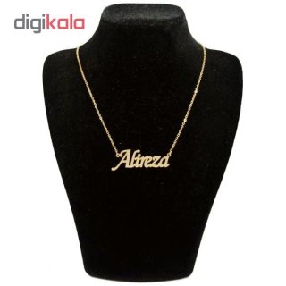 گردنبند طلا 18 عیار زنانه طرح اسم علیرضا کد UN0037 — تصویر 3 از 3
