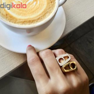 انگشتر طلا 18 عیار زنانه کد 3 — تصویر 5 از 5