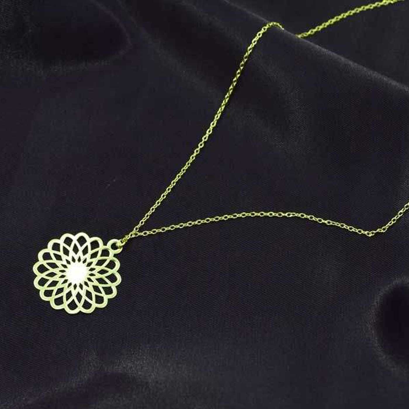 گردنبند طلا 18 عیار زنانه با زنجیر حلقه‌ای (فلامینگو) نیکان گلد مدل NK 5689 — تصویر 2 از 5