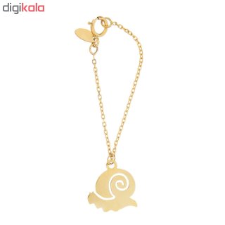آویز ساعت طلا 18 عیار زنانه طرح حلزون کد SG337 — تصویر 2 از 2
