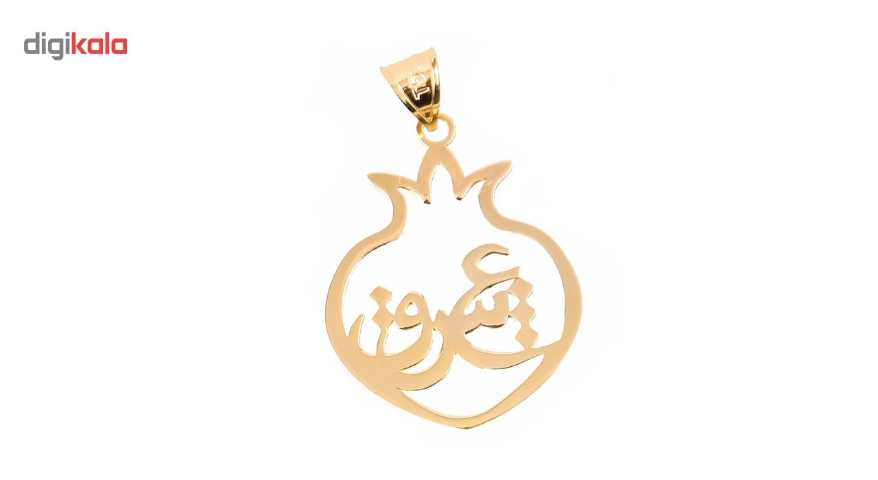 آویز گردنبند طلا 18 عیار زنانه اسنوگلد کد 13004 — تصویر 2 از 4