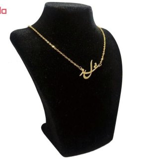 گردنبند طلا 18 عیار زنانه طرح غزل کد UN0096 — تصویر 3 از 3