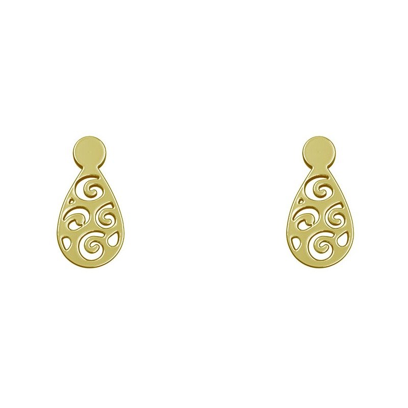 گوشواره میخی طلا 18 عیار زنانه نیکان گلد مدل NK 5689 — تصویر 1 از 4