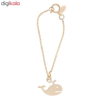 آویز ساعت طلا 18 عیار زنانه طرح کوسه کد SG523 — تصویر 2 از 2
