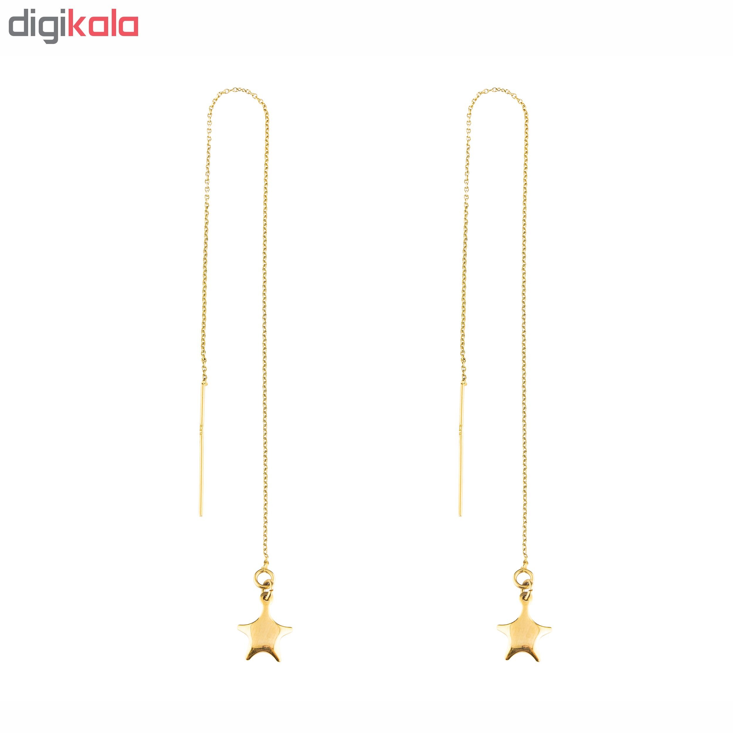 گوشواره طلا 18 عیار کد EA135 — تصویر 2 از 4