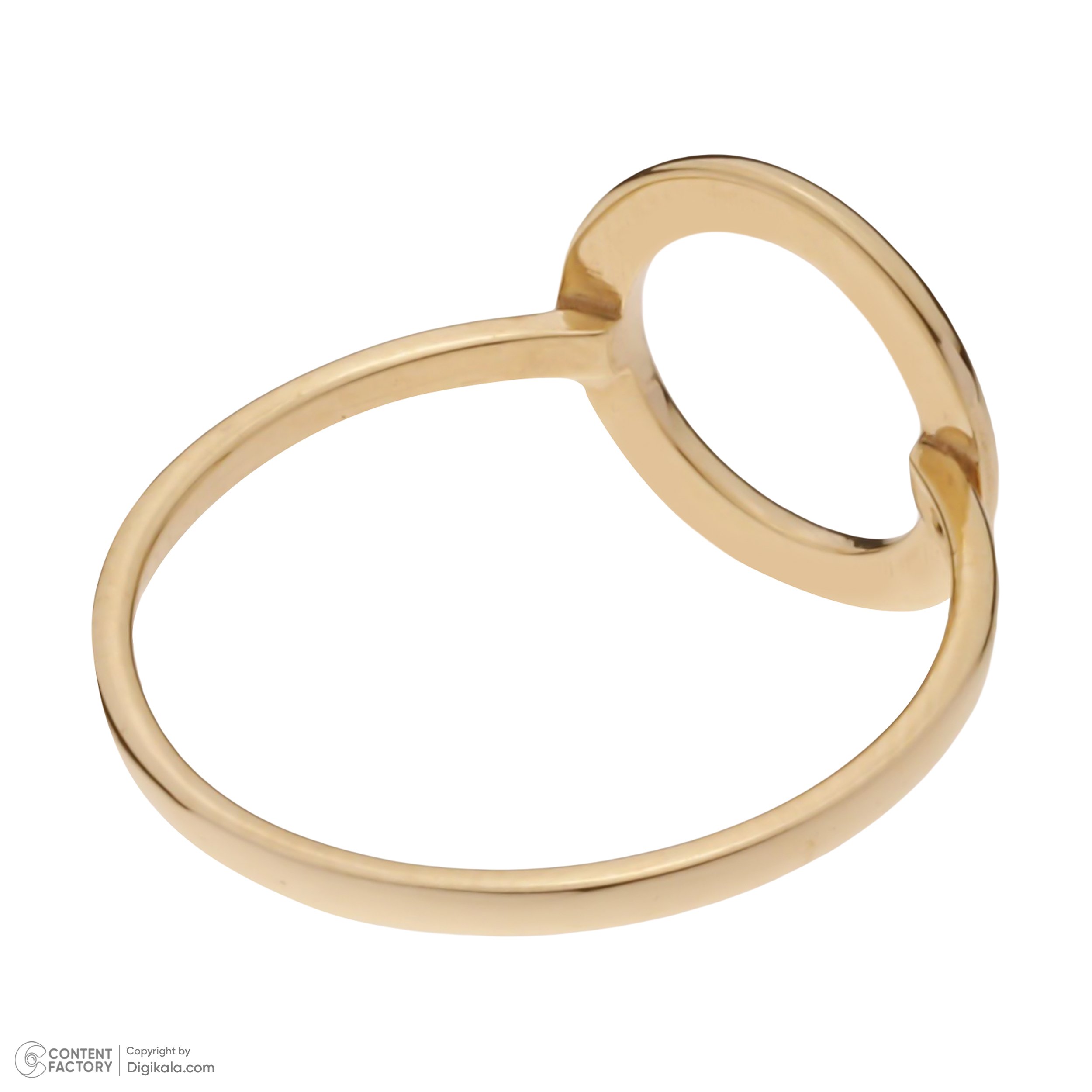 انگشتر طلا 18 عیار زنانه نیکان گلد مدل CIRCLE112 — تصویر 2 از 5