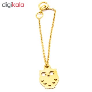 آویز ساعت طلا 18 عیار زنانه غزال گالری طرح جغد کد GGE020 — تصویر 3 از 3