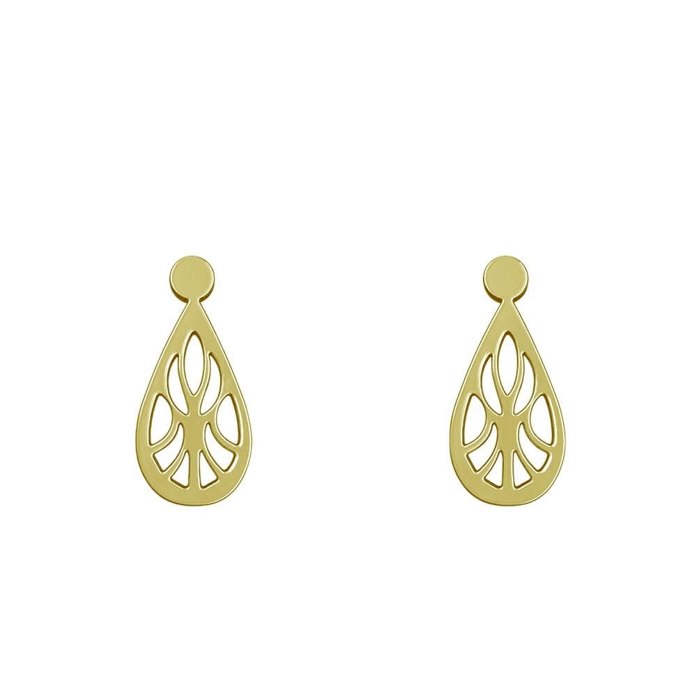گوشواره میخی طلا 18 عیار زنانه نیکان گلد مدل NK 5689 — تصویر 1 از 3