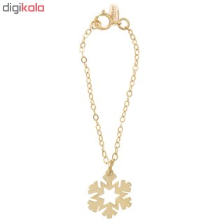 آویز ساعت طلا 18 عیار زنانه طرح برف کد SG517 — تصویر 2 از 2
