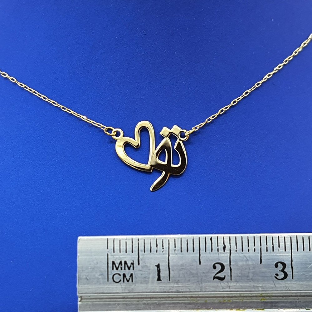 گردنبند طلا 18 عیار زنانه مدل تو — تصویر 3 از 4