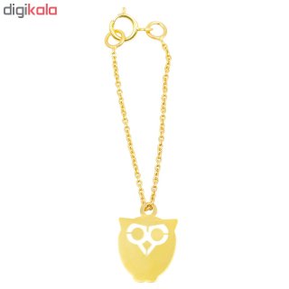 آویز ساعت طلا 18 عیار زنانه طرح جغد کد SG442 — تصویر 2 از 2