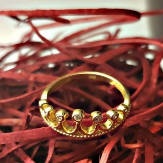 انگشتر طلا 18 عیار گالری آمانژ مدل D160 — تصویر 5 از 5