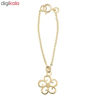 آویز ساعت طلا 18 عیار زنانه طرح گل کد SG545 — تصویر 2 از 2
