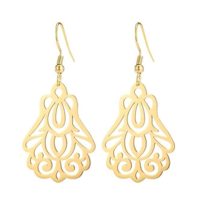 گوشواره طلا 18 عیار زنانه قیراط کد GH3676 — تصویر 2 از 4